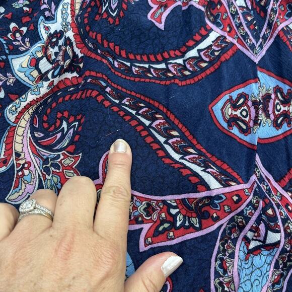 Bila Boho Fairy Midi Skirt Floral Print Retro Size M Stretchy Waistband Flowy - Picture 8 of 12